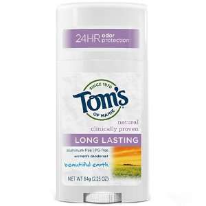  TOMS DEO STIC BEAUTIFUL EARTH   2.25OZ TOMS OF MAINE 
