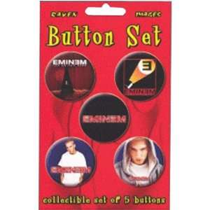  Raven Images BS708 Eminem Collectible 5 Button Set 