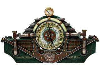 FIZZIWIGS STEAMPUNK VINTAGE ACCENT TABLETOP CLOCK COOL  