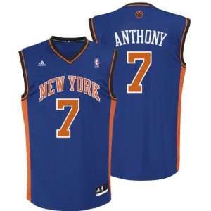Youth New York Knicks #7 Carmelo Anthony Revolution 30 Replica Road 