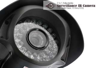 in 1 Adjustable IR Surveillance Camera  1/3 Sony CCDs  