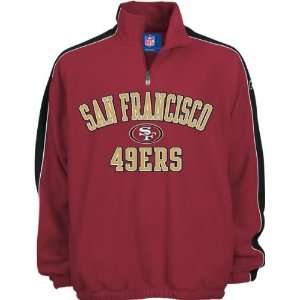   49ers Red/Black Stelter 1/4 Zip Fleece Jacket