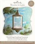   2010 Twinkling Cardinal Lantern Wonder and Light magic cord ornament