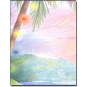  Tropical Palm Holiday Stationery