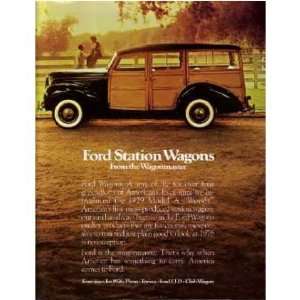  1976 FORD STATION WAGON Sales Folder Literature Piece 