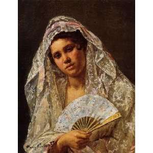   , painting name A Seville Belle, By Cassatt Mary 