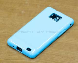 Blue TPU Gel Case Cover for Samsung Galaxy S2/SII/i9100  