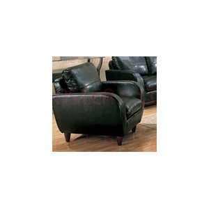  Piven Chair in Black Bonded Leather Upholstery by Coaster 
