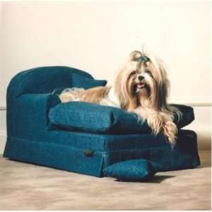  Denim Dog Chaise Lounge (Size Medium)