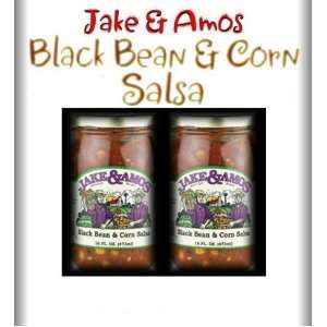 Jake & Amos Black Bean & Corn Salsa / 2   16 Oz. Jars  