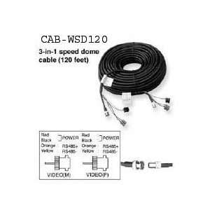  in 1 Speed Dome Combo Cable (Power, Video, CAT 5) in One Electronics