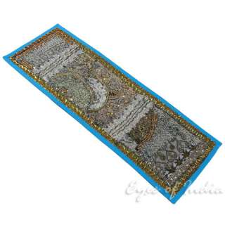 30 INDIAN BLUE WALL DECOR HANGING TAPESTRY Handcrafted India Ethnic 