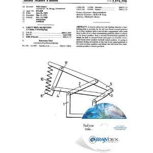  NEW Patent CD for SAFETY HEEL SKI BINDING 