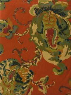 Ralph Lauren Paisley Tablecloth 60 x 84 Hadley Floral Rust   NEW 