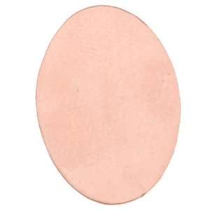  Solid Copper Blank Stampings No Hole Oval 23x16mm (2 
