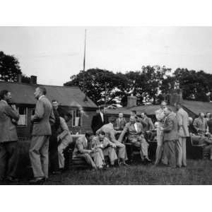  Gentlemen Get Together for a Golf Meeting, England 