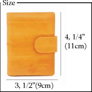 RED   EEL SKIN LEATHER Business Credit Card Case PURSE  