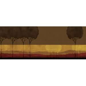  Autumn Silhouettes Mural Style Wallpaper Border by 4Walls 