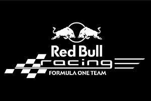 Red Bull F1 Team Vinyl Window Sticker/Decal (White)  