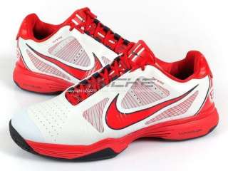 Nike Lunar Vapor 8 Tour White/Sport Red Gridiron Mens Tennis 429991 