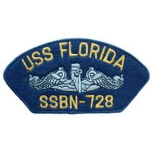  U.S. Navy USS Florida SSBN 728 Hat Patch 2 3/4 x 5 1/4 