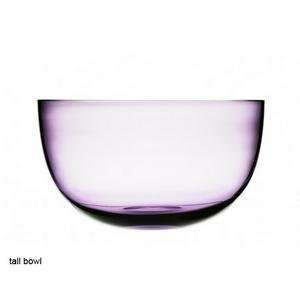   tall glass bowl by cecilie manz for holmegaard