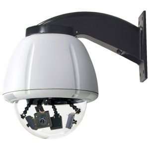 Resistant dome Camera System w/wall mount, clear dome, Multiple Hi Res 