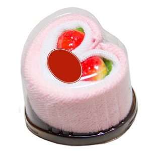  (Price/dozen)Peach Sweet Heart Strawberry Dessert Towel 