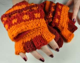 Merino Wool Fingerless Gloves Mittens Fairtrade Gringo  