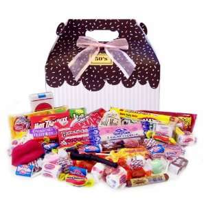1950s Sprinkled Pink Retro Candy Gift Box  Grocery 