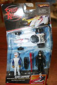SPEED RACER KART CANNON Car and 2 Poseable Figures  