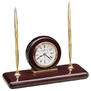  Howard Miller Rosewood Desk Set Table Clock
