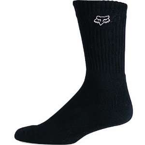  Fox Racing Crew Mens Sports Wear Socks   Black / Small 