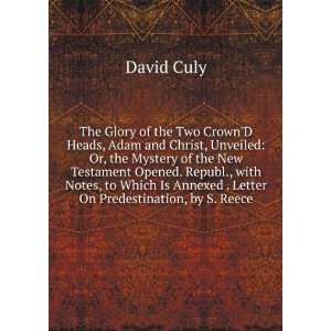   Letter On Predestination, by S. Reece David Culy  Books