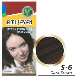Ami Seven Speedy Permanent Hair Color, 2.11oz/60g, 1 Application, Dark 