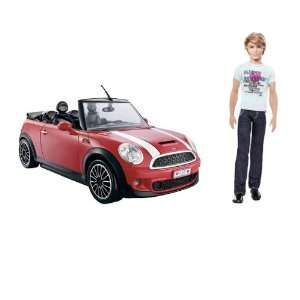  Mattel Barbie and Ken My Cool Mini Cooper Convertible 