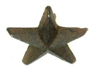 Set of 12 Small Cast Iron Star Nails Western Home Decor  