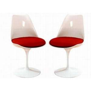  Fine Mod Imports Chair Tulip B1139 WH/RED