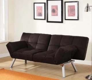 NEW Futon Sleeper Sofa Bed Couch   Choice of Red , Black , Brown or 