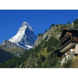  Chalet in the Shadow of the Matterhorn, Zermatt, Valais, Switzerland 