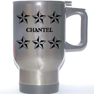  Personal Name Gift   CHANTEL Stainless Steel Mug (black 