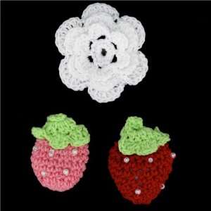  Riley Blake Sew Together Crochet Flower & Strawberries 3 