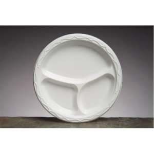  Genpak Aristocrat Plastic Plates, 10 1/4 Inches, White 