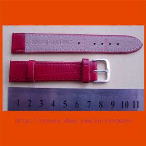18 mm GENUINE COW LEATHER watch brand red #10  