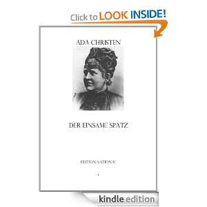 Der einsame Spatz (German Edition) Ada Christen  Kindle 