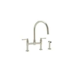 Rohl Perrin & Rowe Contemporary Bridge Kitchen Faucet with 