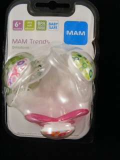MAM Trends Soothers Pacifier Orthodontic BPA Free 6 M 845296023438 