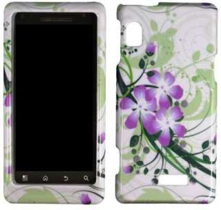   DROID 2 Global A956 GREEN LILY Faceplate Protector Cellphone Hard Case