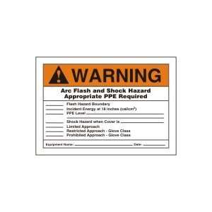  Labels ARC FLASH AND SHOCK HAZARD APPROPRIATE PPE REQUIRED (W/CHECK 