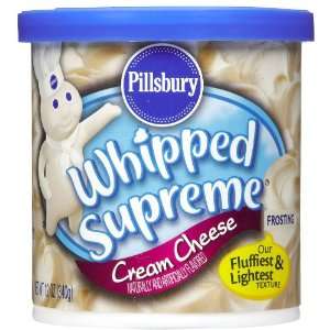 Pillsbury Whipped Supreme Cream Cheese Frosting 12 oz  